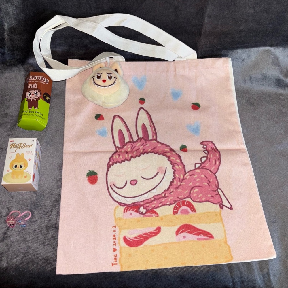 Labubu tote bag bundle